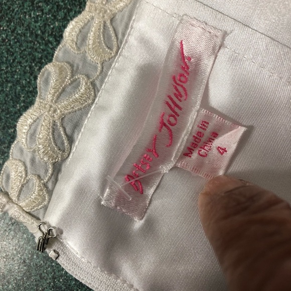 Betsey Johnson Bustier Y2K Cotton Strapless Dress - Picture 11 of 13